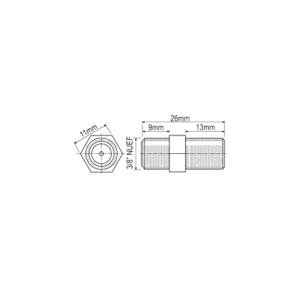 F-spojka Ž-Ž FF13AL - slika 2