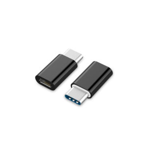 USB-C adapter (CM/MicroUSB-F), črn - Image 1