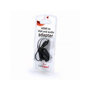 Adapter HDMI na VGA + Audio, črn, blister - Image 1