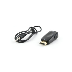 Adapter HDMI na VGA + Audio, črn, blister - Image 2