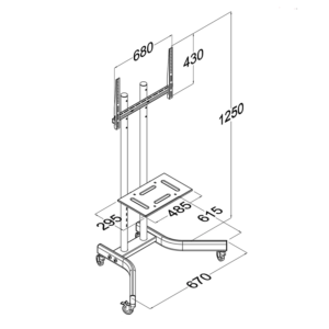 Stojalo za LCD TV Maclean MC-739 32''-65'' - Image 3