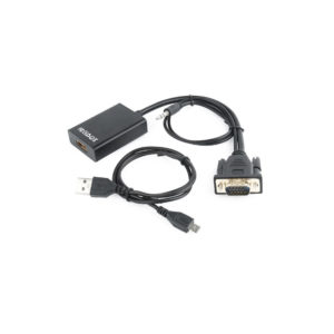 Adapter VGA na HDMI 0,15m črn - slika 3