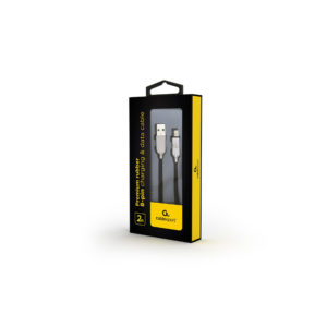 Kabel USB na Apple Lightning Premium 2m črn - slika 2