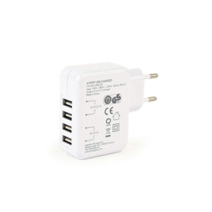Polnilec 4xUSB 3.1A bel - slika 3