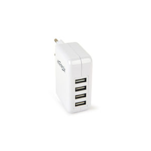 Polnilec 4xUSB 3.1A bel - slika 2