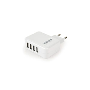 Polnilec 4xUSB 3.1A bel - slika 6