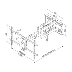 Nosilec za LCD TV MyWall H 27-2 XL - Image 6