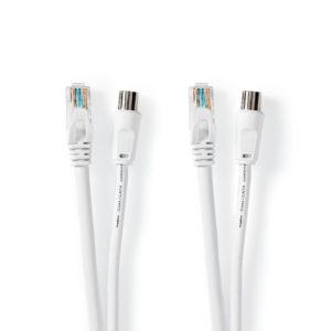 Kombiniran RF kabel + UTP CAT 6 kabel 5m - odprta embalaža