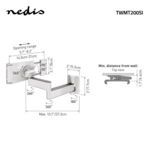 Nosilec za tablico 7-12'' TWMT200SI - Image 6