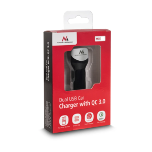Polnilec za avto Maclean MCE157 2xUSB z kablom QC 3.0 - slika 6