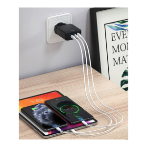 Polnilec 2x USB-C, 1X USB 65W Media-Tech MT 6252 - slika 4