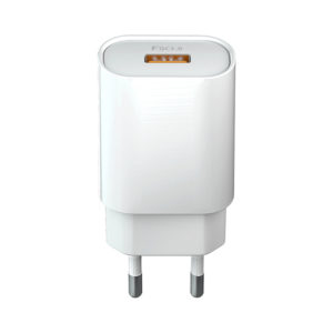 Polnilec za telefon Forever QC 3.0 1x USB 18W bel - Image 1