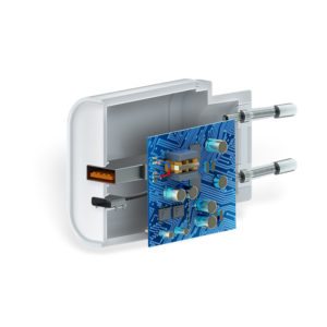 Polnilec za telefon Forever PD+QC3.0 2xUSB-C 20W bel - Image 2
