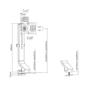 Nosilec za monitor Maclean MC-853 17" do 32" - Image 5