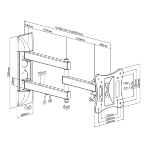 Nosilec za LCD TV Maclean MC-719 13''- 27'' - Image 7