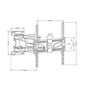 Nosilec za LCD TV Maclean MC-781 26''- 70'' - slika 6