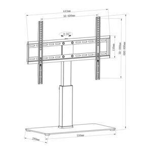 Stojalo za LCD TV MyWall HP 2 BRL 32''-65'' - Image 5