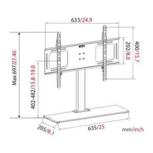 Stojalo za LCD TV MyWall HP 2 DWL 32''-65'' - slika 3