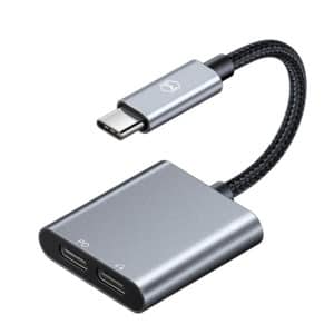 Adapter USB-C na 2xUSB-C Mcdodo siv - Image 1
