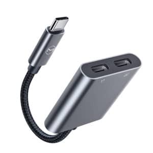 Adapter USB-C na 2xUSB-C Mcdodo siv - Image 2