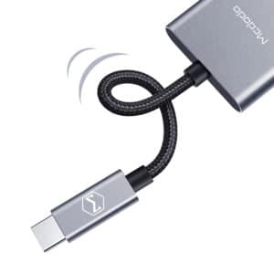 Adapter USB-C na 2xUSB-C Mcdodo siv - Image 4