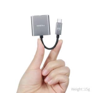 Adapter USB-C na 2xUSB-C Mcdodo siv - Image 5