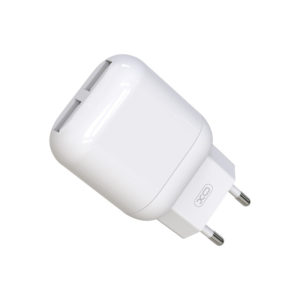 Polnilec za telefon XO L78 2xUSB 2,4A bel - slika 1