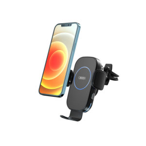 Nosilec za telefon z brezžičnim polnjenjem XO WX022 15W črn - Image 3