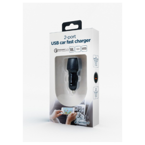 Polnilec za avto Gembird 1xUSB-A QC3.0, 1xUSB-C PD 18W - Image 5