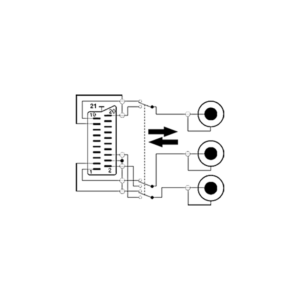 SCART / 3x RCA kabel s stikalom 1,5m - Image 2