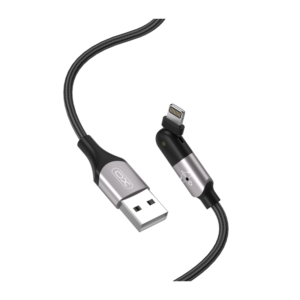 Kabel USB na 8-pin Lightning 180° XO NB176 1,2m 2,4A črn - slika 1