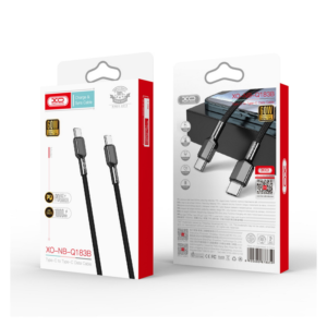 Kabel USB-C na USB-C XO NB183B 1m 60W črn - Image 2