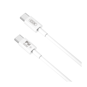 Kabel USB-C na USB-C XO NB-Q190B 2m 60W bel - Image 1