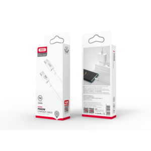 Kabel USB-C na USB-C XO NB-Q190B 2m 60W bel - Image 4