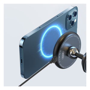 Nosilec za telefon z brezžičnim polnjenjem XO CX009 15W črn - Image 4