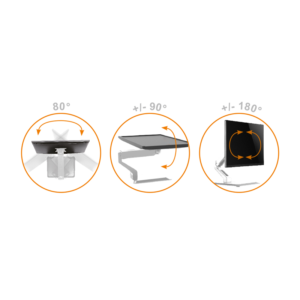 Nosilec za monitor MyWall HL17W 17" do 32" bel - Image 3