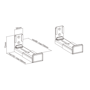 Nosilec za Soundbar Gembird WM-SB-01 - slika 9