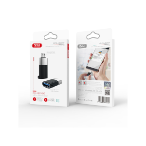 Adapter USB na microUSB OTG XO NB149-G črn - slika 2