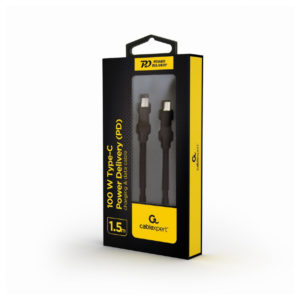 Kabel USB-C na USB-C 1,5m 100W črn - Image 2