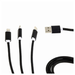 Kabel Cablexpert USB combo 3-v-1 črn - slika 2