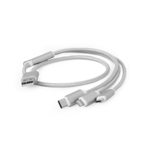 Kabel Cablexpert USB combo 3-v-1 srebrn - Image 2