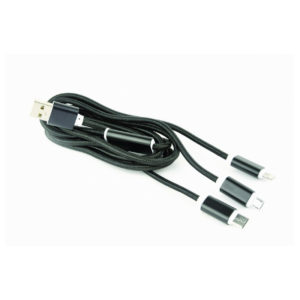 Kabel Cablexpert USB combo 3-v-1 črn - slika 3