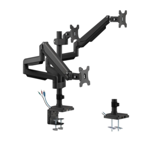 Nosilec za tri monitorje ErgoOffice ER-408B 17" do 32" - slika 2