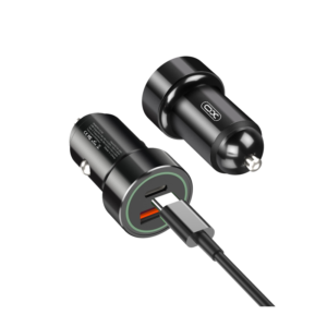 Polnilec za avto XO TZ11 PD,QC 20W + kabel USB-C na Lightning - Image 1