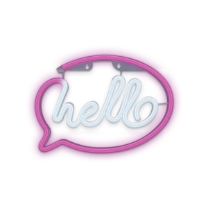 Neon LED luč - hello - slika 1
