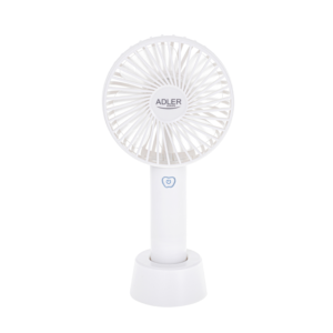 Prenosni ventilator USB 9cm Adler AD 7331 bel - Image 1