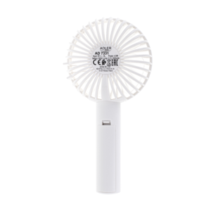 Prenosni ventilator USB 9cm Adler AD 7331 bel - Image 3