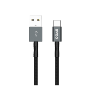 Kabel USB-A na USB-C BWOO X211C 1m 2,4A črn - slika 1