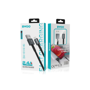 Kabel USB-A na USB-C BWOO X211C 1m 2,4A črn - slika 3