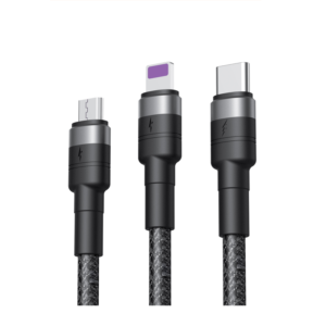 Kabel XO NB191 3v1 Lightning + USB-C + microUSB 1,2m 40W - slika 2